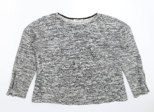Marks and Spencer Womens Grey  Knit Pullover Jumper Size 14
