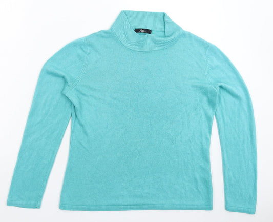 BM Womens Green  Knit Pullover Jumper Size S