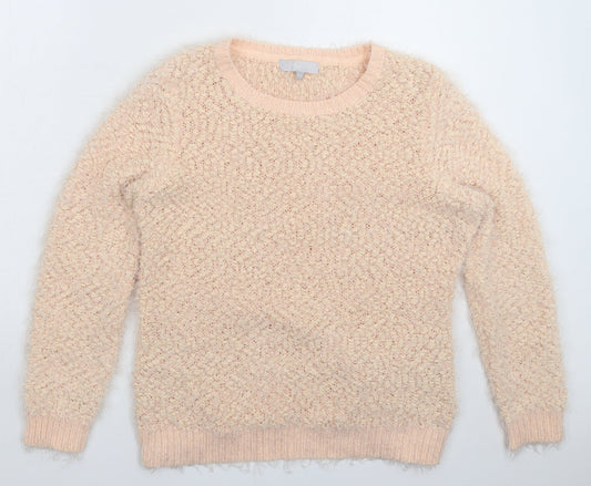 Red Herring Womens Beige  Knit Pullover Jumper Size 12