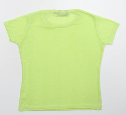 Preloved Exposure Womens Green   Basic T-Shirt Size M - Back