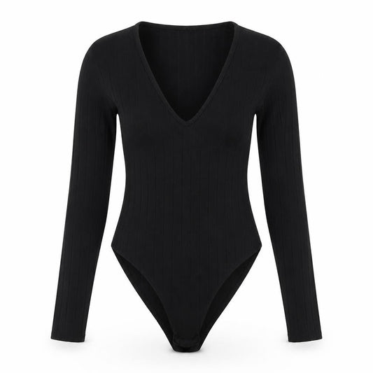Boohoo Womens Black   Bodysuit One-Piece Size 8