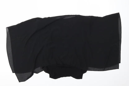 David Emanuel Womens Black   Basic T-Shirt Size 10