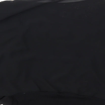 David Emanuel Womens Black   Basic T-Shirt Size 10