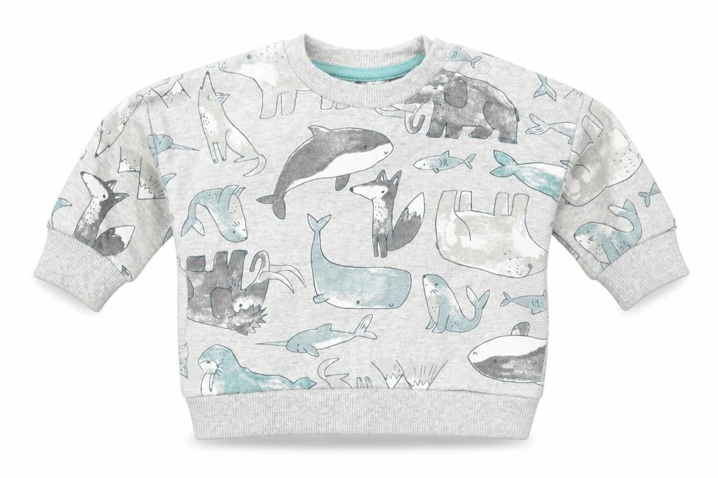 Nutmeg Boys Multicoloured Animal Print  Pullover Jumper Size 0-3 Months