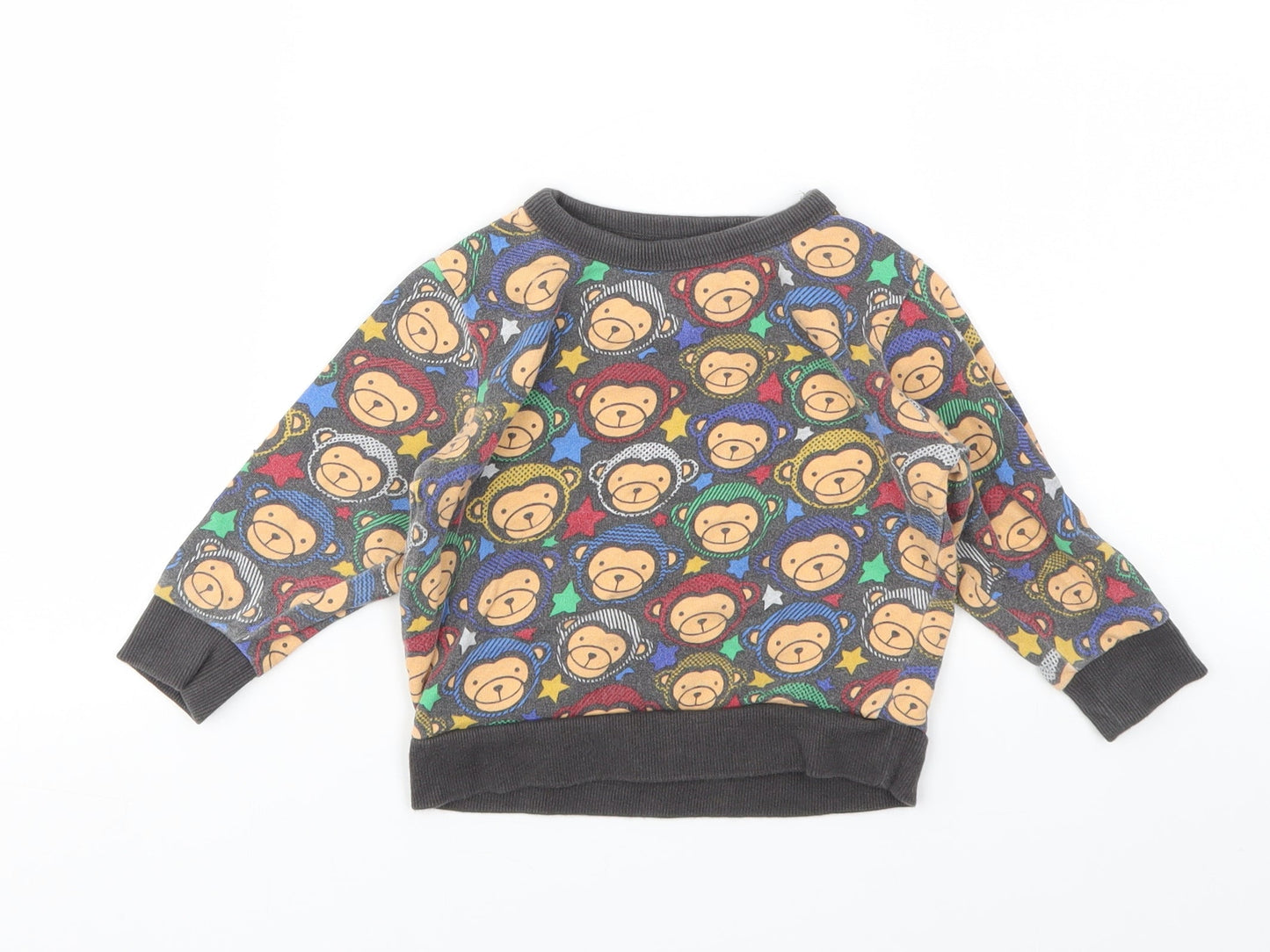 NEXT Boys Multicoloured Animal Print  Pullover Jumper Size 12-18 Months