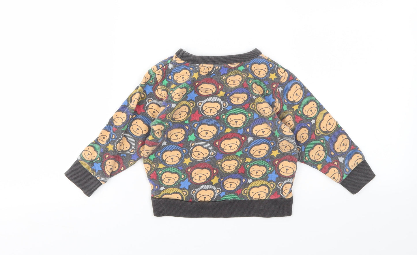 NEXT Boys Multicoloured Animal Print  Pullover Jumper Size 12-18 Months