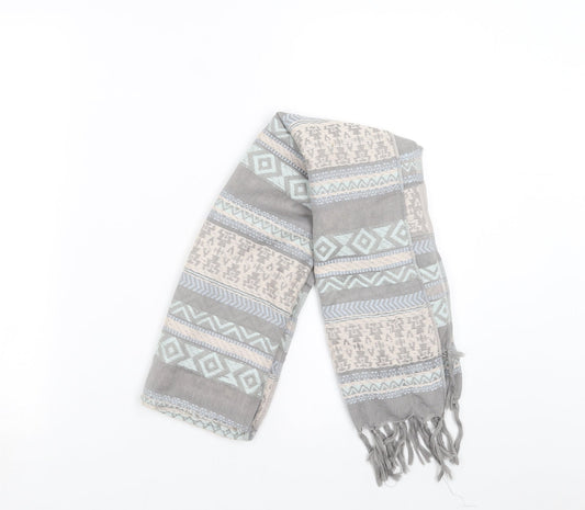 Primark Womens Grey Geometric   Scarf