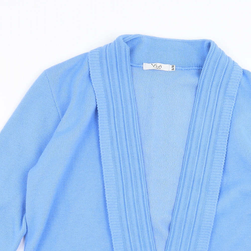 Vivi London Womens Blue  Knit Cardigan Jumper Size S