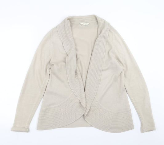 BHS Womens Beige  Knit Cardigan Jumper Size 14