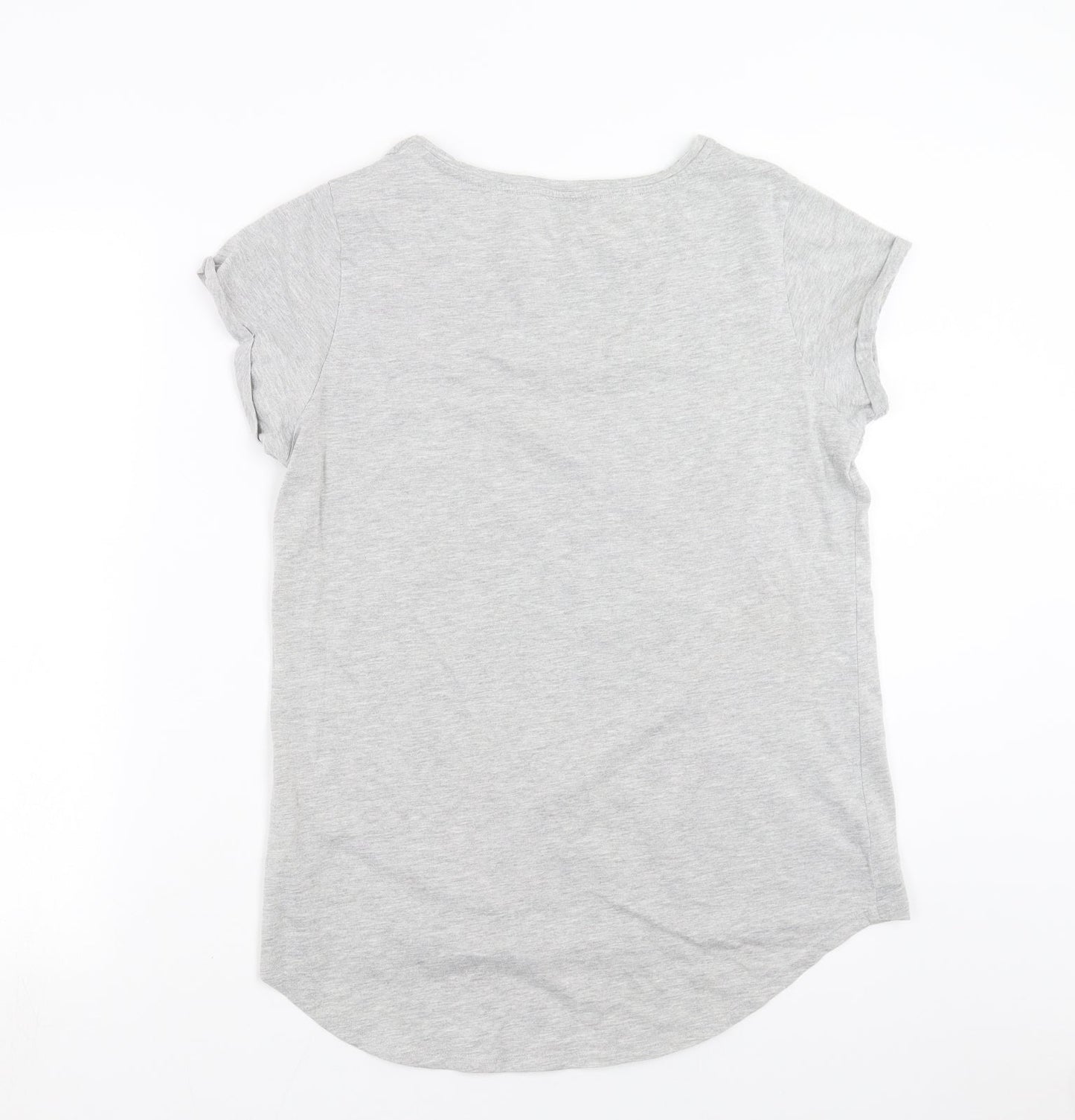 Papaya Womens Grey   Basic T-Shirt Size 12  - Fashion Icon