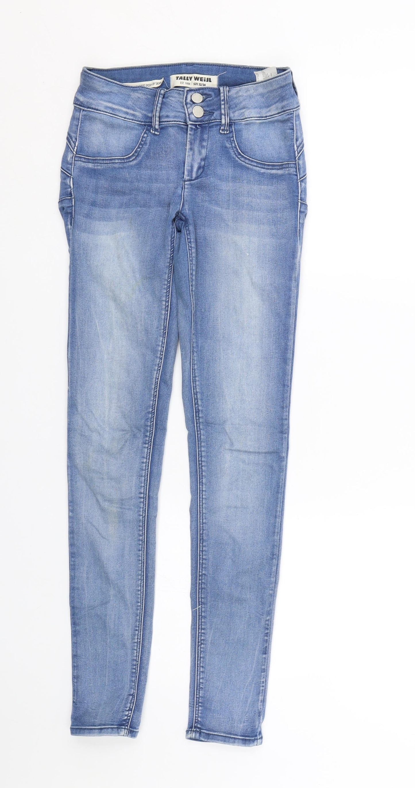 TALLY WEiJL Womens Blue  Denim Jegging Jeans Size 32 L27 in