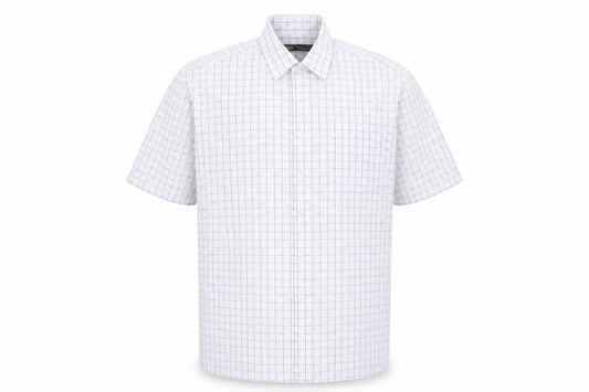 Marks & Spencer Mens Pink Check   Button-Up Size 16.5