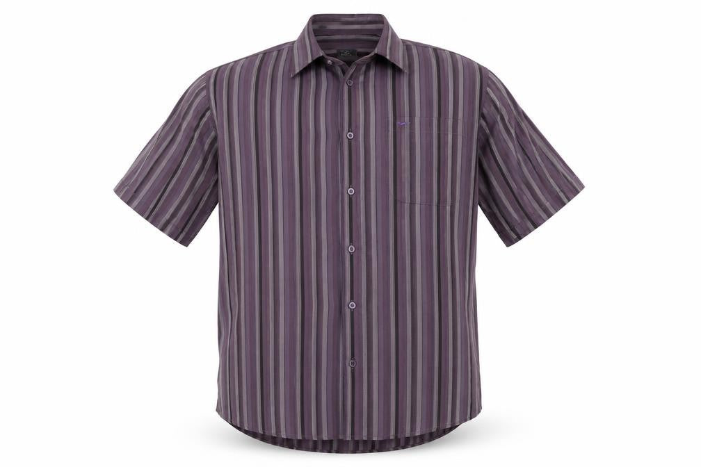 Wolsey Mens Purple Striped   Button-Up Size L