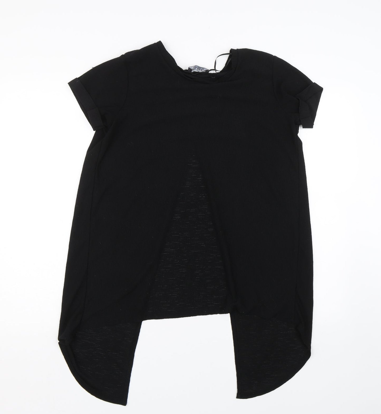Select Womens Black   Basic T-Shirt Size 12