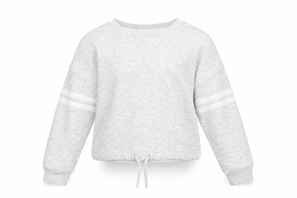 Marks & Spencer Girls Grey Striped  Pullover Sweatshirt Size 10-11 Years