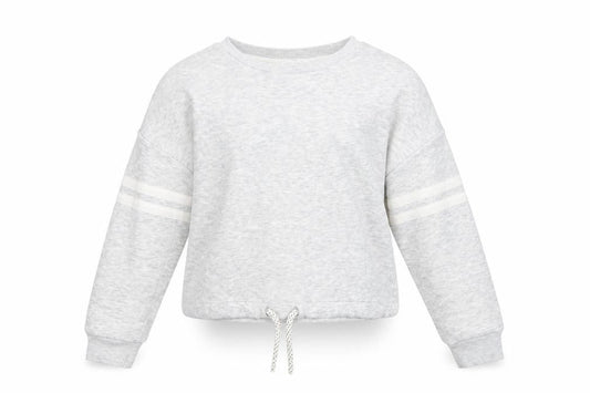 Marks & Spencer Girls Grey Striped  Pullover Sweatshirt Size 10-11 Years