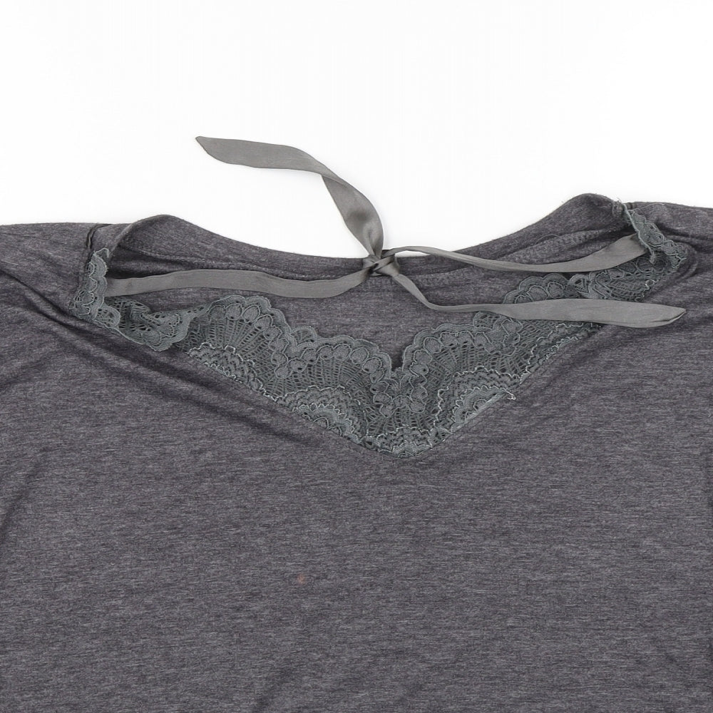 New Look Womens Grey   Basic T-Shirt Size 12