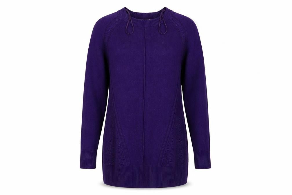 saisnburys Womens Purple  Knit Pullover Sweatshirt Size 10