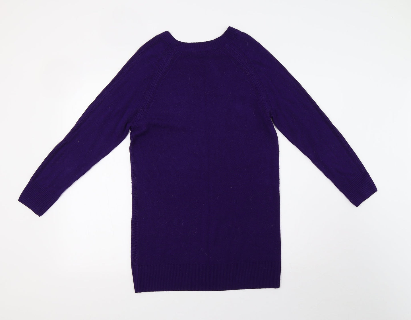 saisnburys Womens Purple  Knit Pullover Sweatshirt Size 10