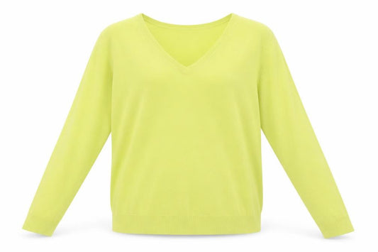 BHS Womens Yellow  Knit Pullover Sweatshirt Size 14