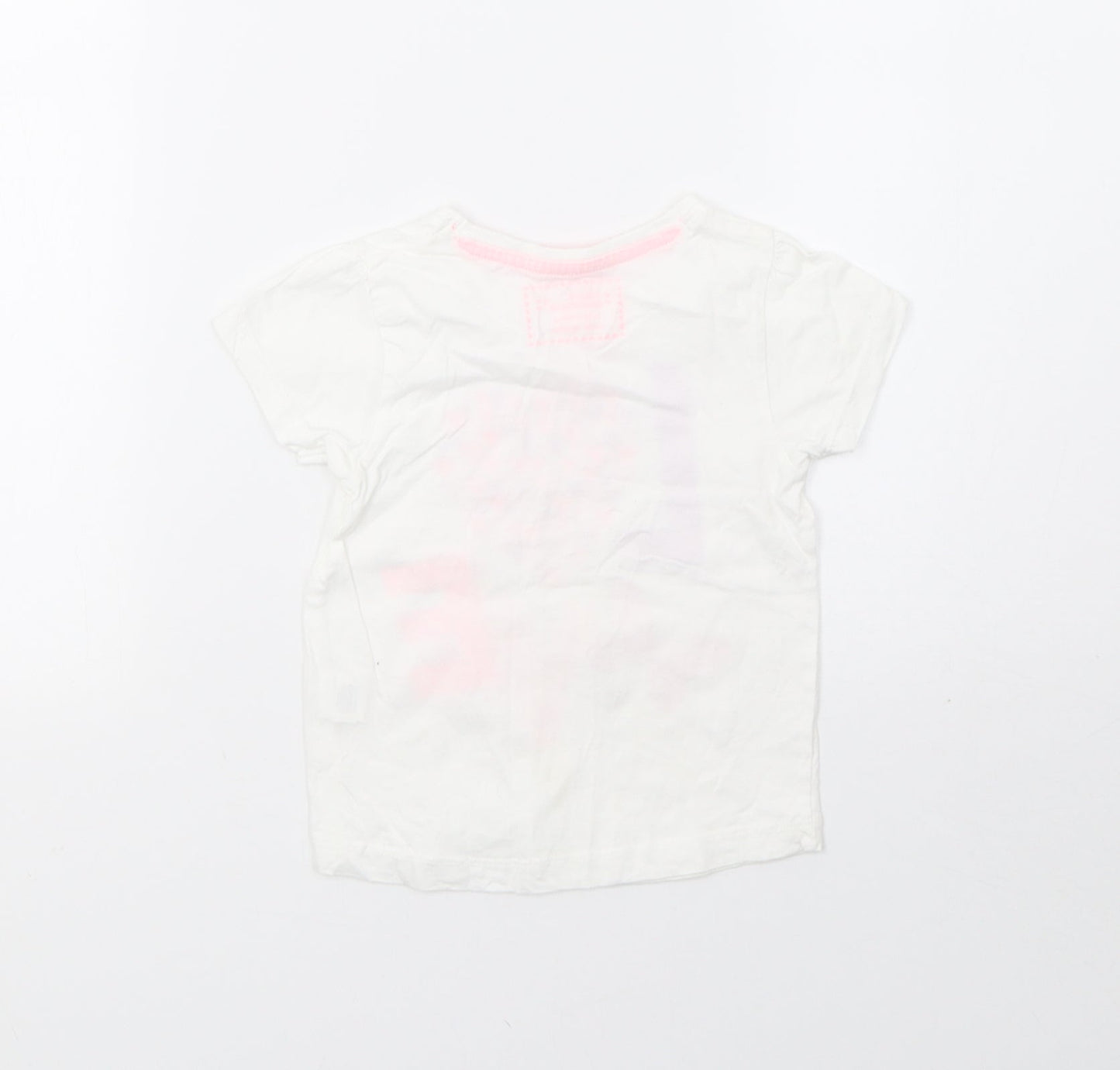 Young Dimension Girls White   Basic T-Shirt Size 2 Years