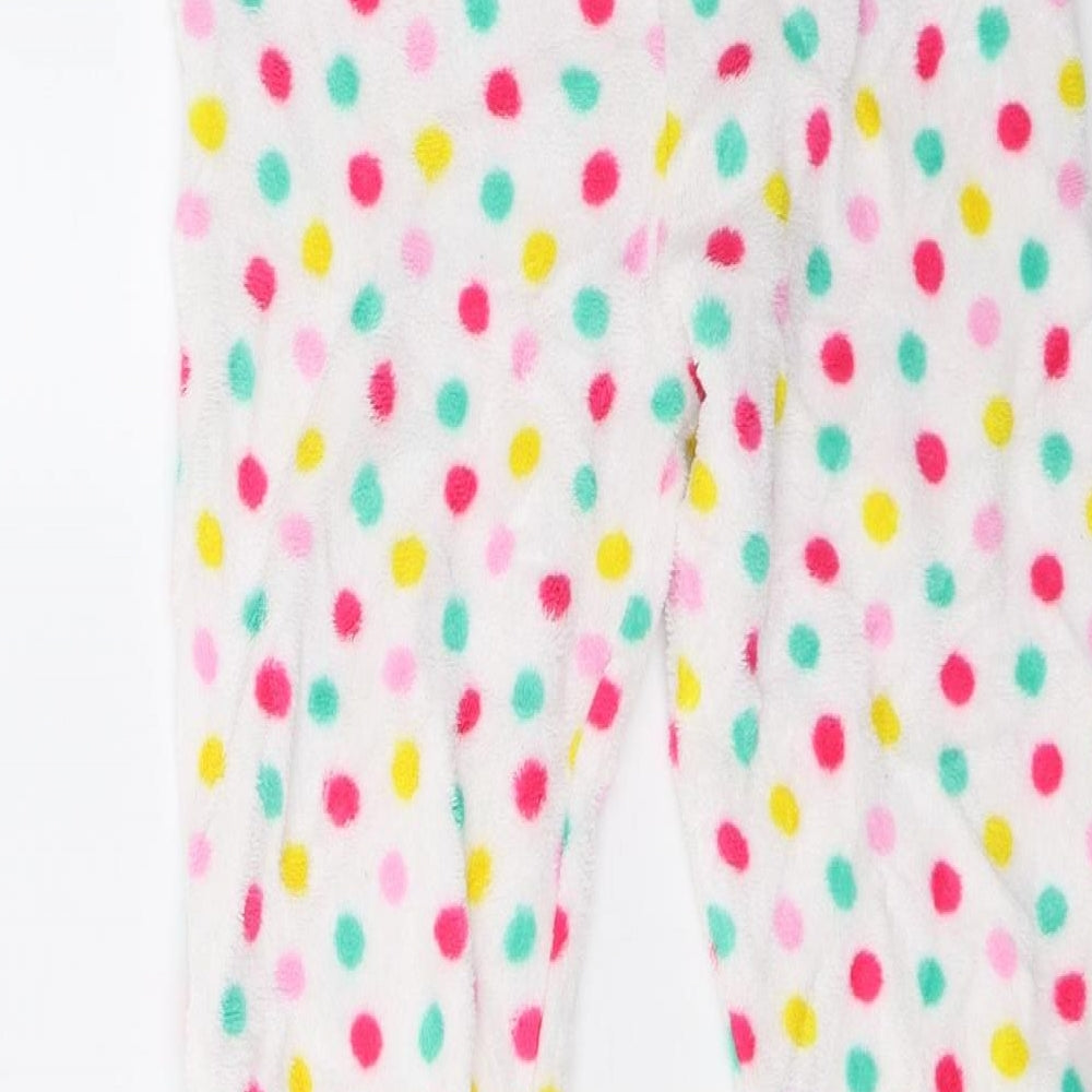 Primark Girls White Polka Dot   Pyjama Pants Size 9-10 Years