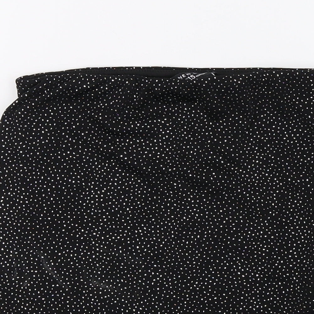 newlook Girls Black   A-Line Skirt Size 12-13 Years