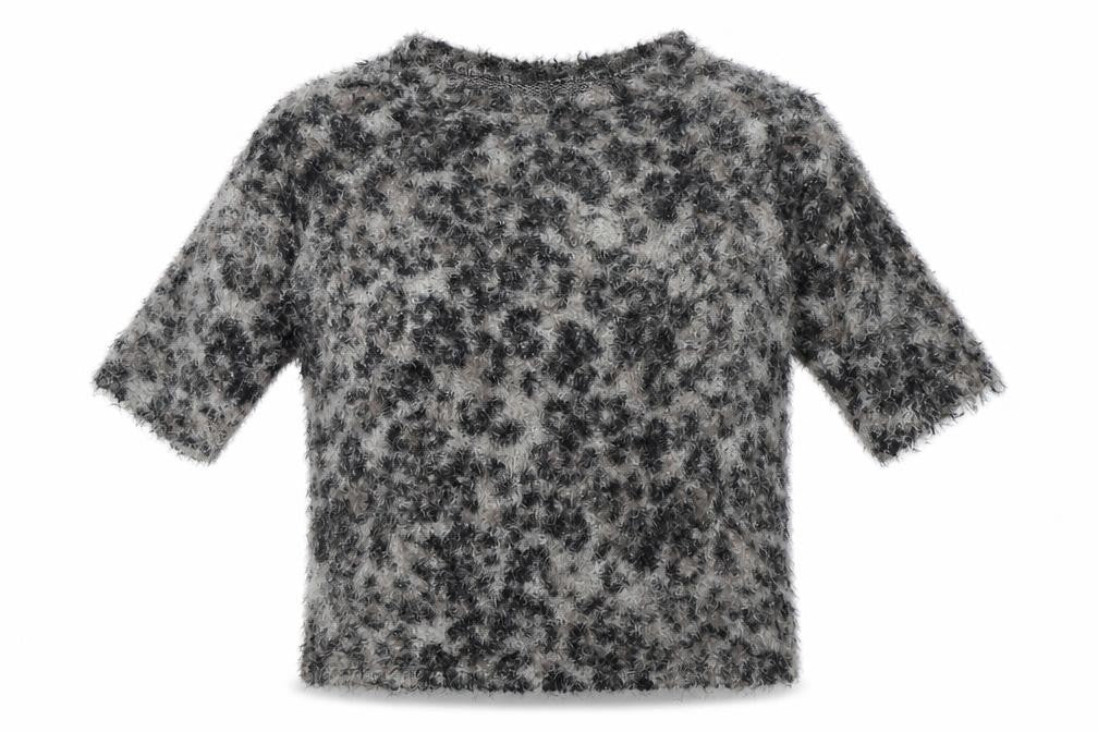 River Island Womens Brown Animal Print  Pullover Sweatshirt Size 10