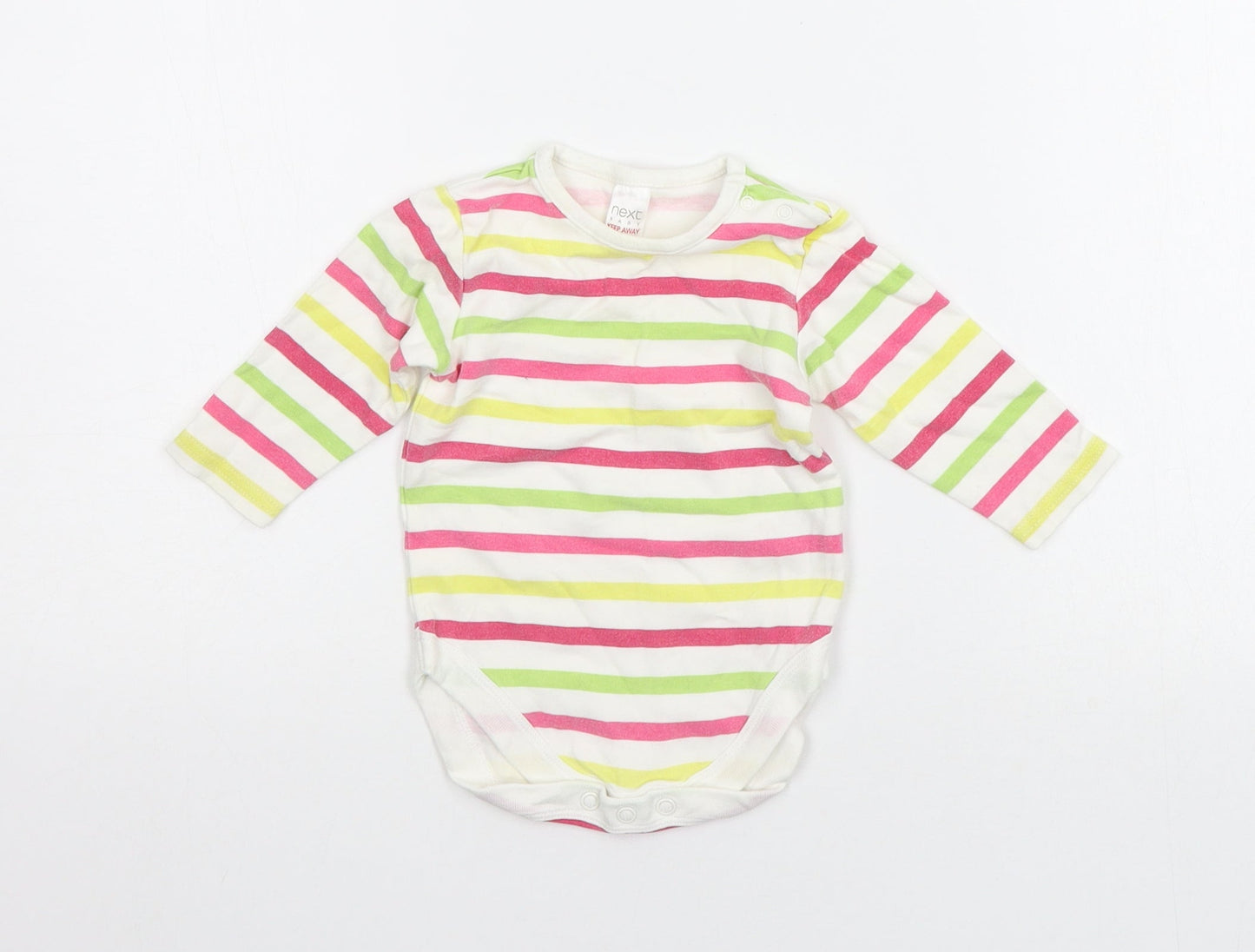 NEXT Baby Multicoloured Striped  Babygrow One-Piece Size 3-6 Months