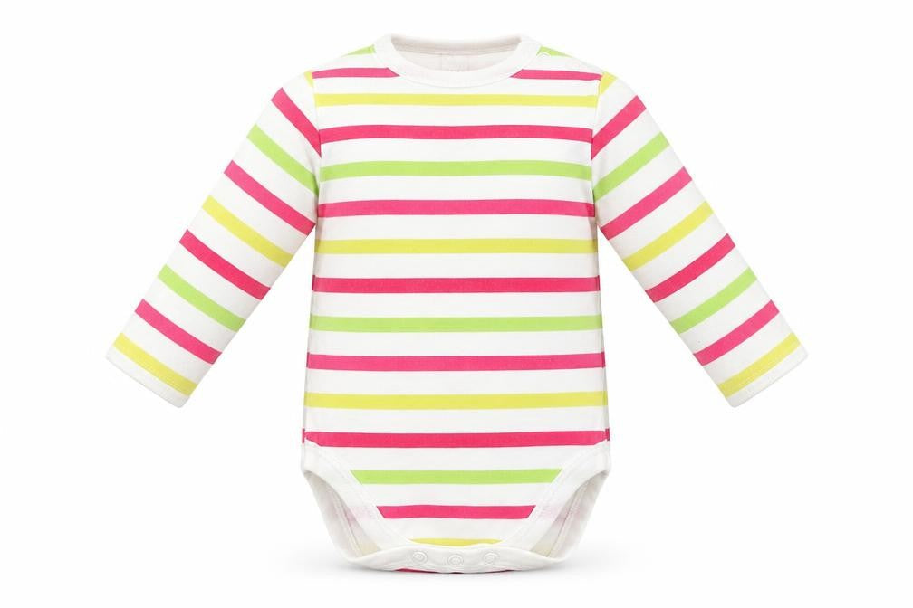 Next Baby Multicoloured Striped  Babygrow One-Piece Size 3-6 Months