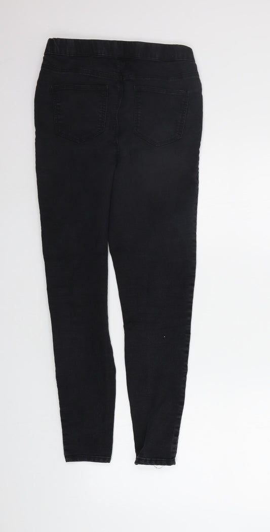 Papaya Womens Black   Jegging Trousers Size 8 L25 in