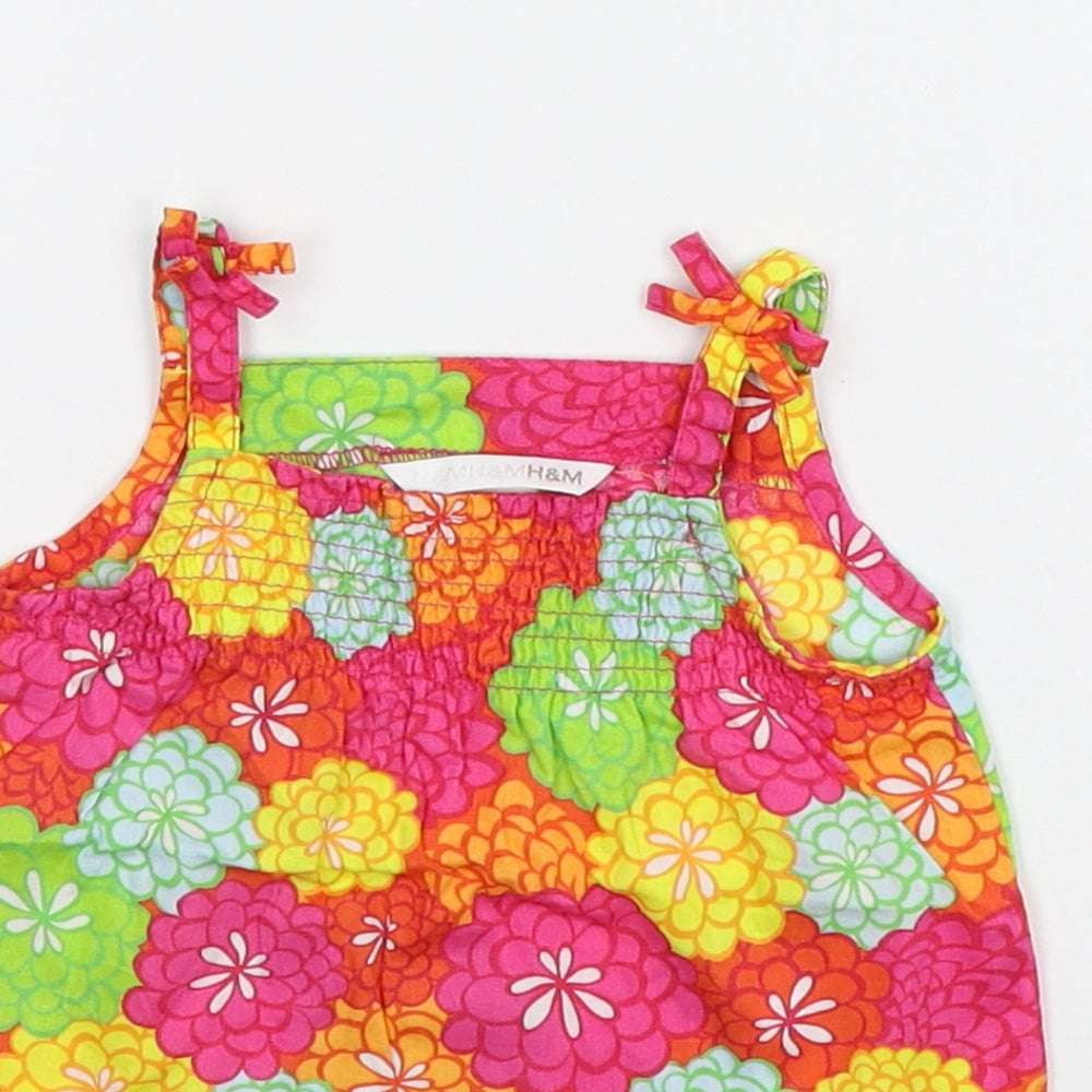 H&M Baby Multicoloured Floral  Basic Tank Size 3-6 Months