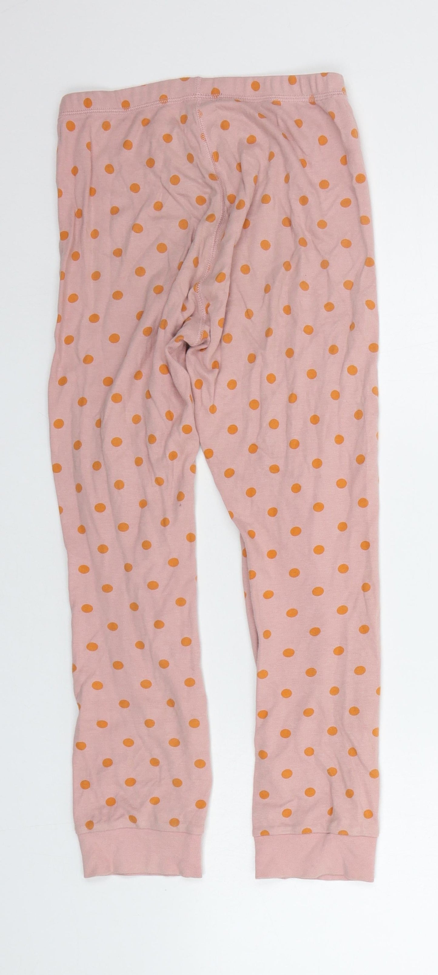 NEXT Girls Beige Polka Dot  Top Pyjama Pants Size 9-10 Years