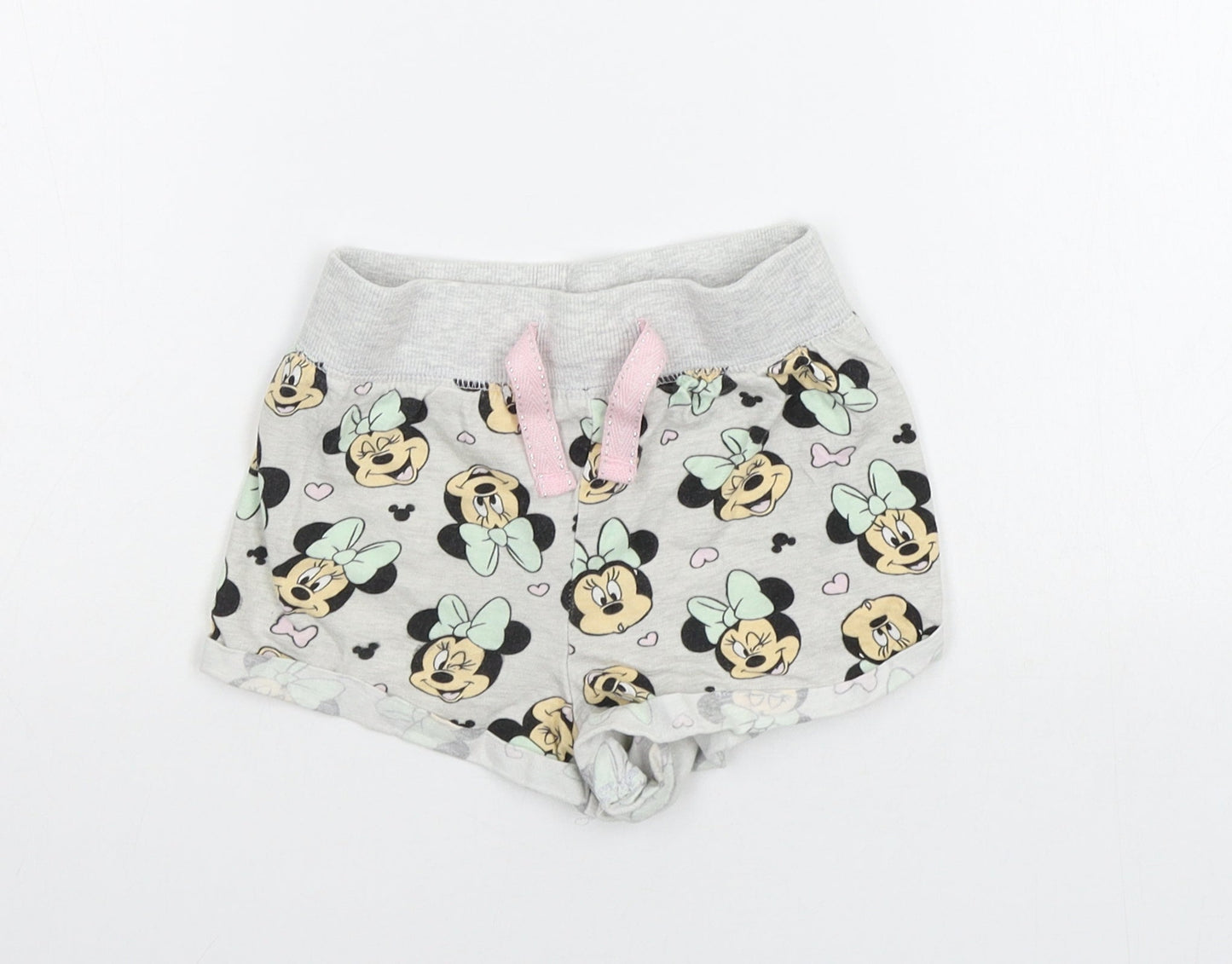 Primark Girls Grey Geometric  Top Robe & Gown Set Size 2-3 Years  - mini mouse