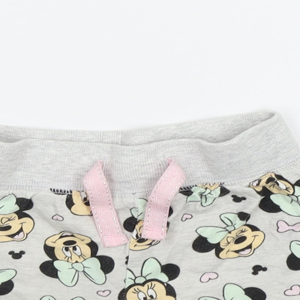 Primark Girls Grey Geometric  Top Robe & Gown Set Size 2-3 Years  - mini mouse