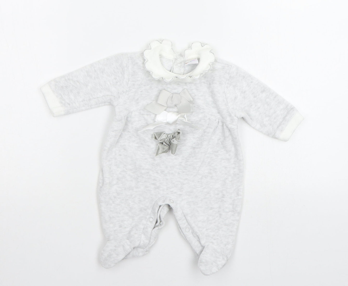 Cutie Pie Baby Grey   Babygrow One-Piece Size Newborn