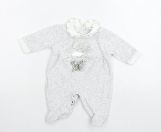 Cutie Pie Baby Grey   Babygrow One-Piece Size Newborn