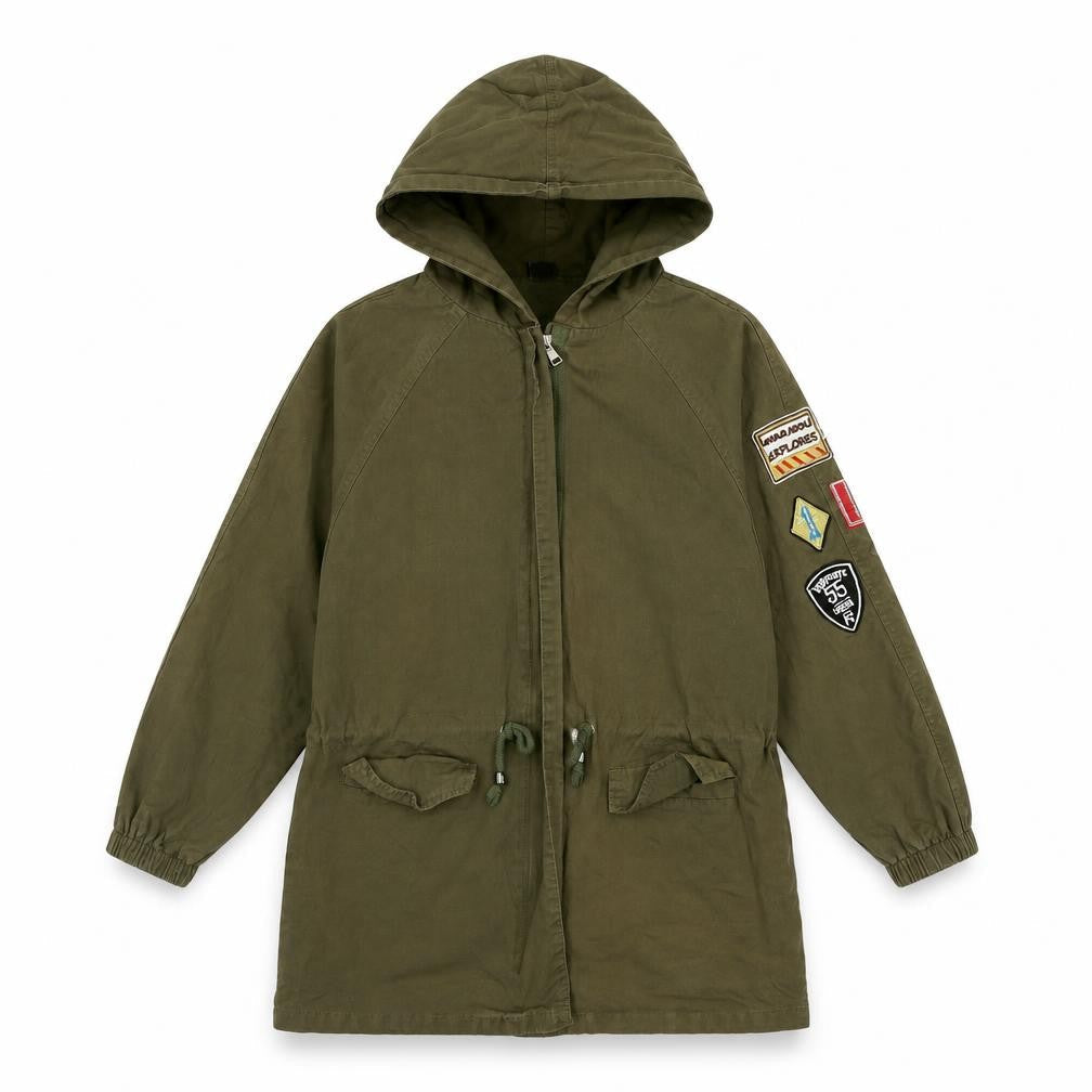 Preworn Womens Green   Overcoat Coat Size S