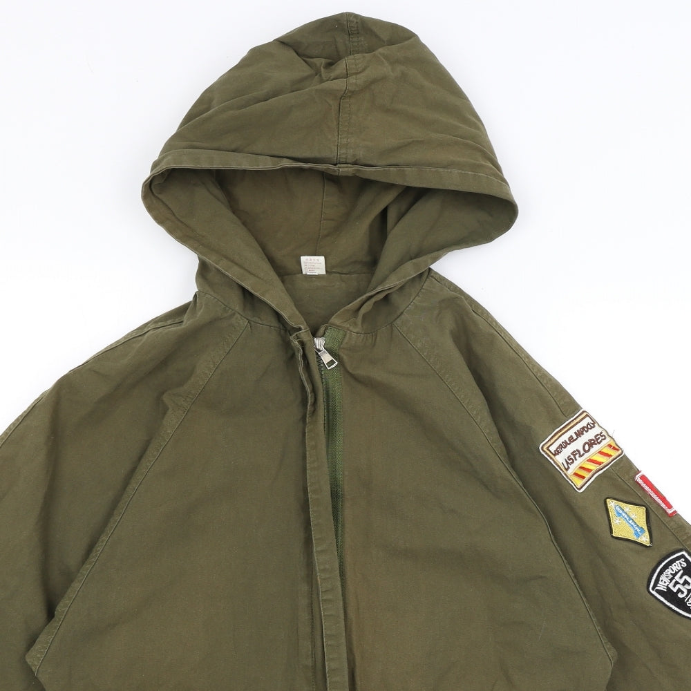Preworn Womens Green   Overcoat Coat Size S