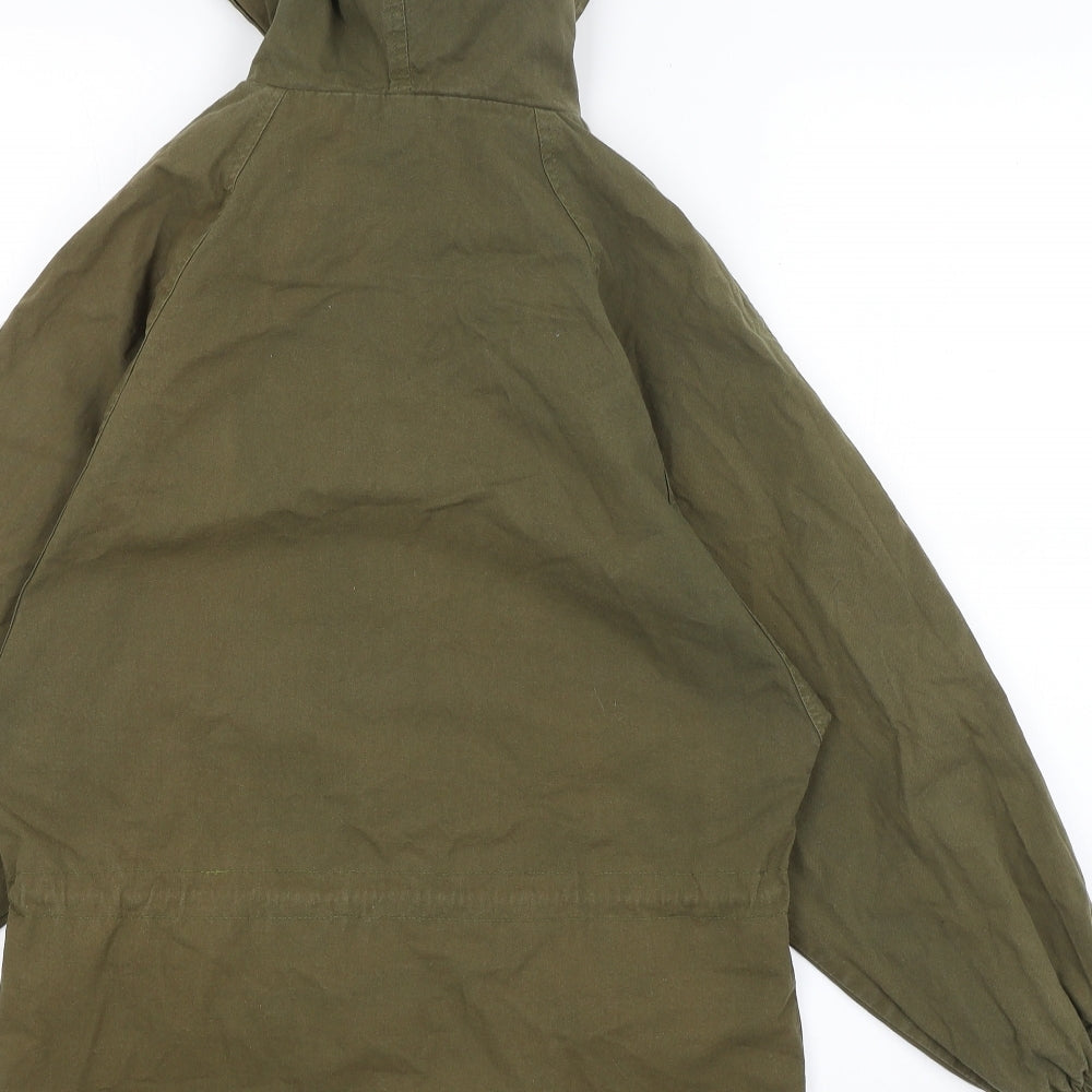 Preworn Womens Green   Overcoat Coat Size S