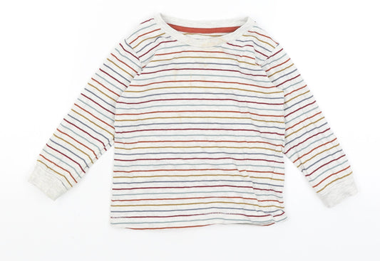 Matalan Baby Grey Striped  Basic T-Shirt Size 18-24 Months