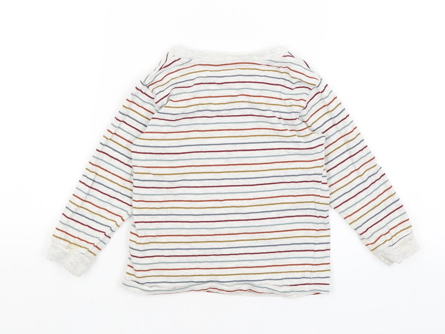 Matalan Baby Grey Striped  Basic T-Shirt Size 18-24 Months
