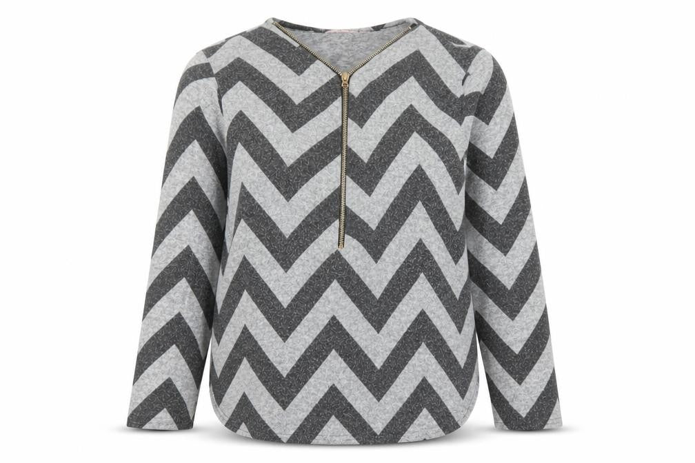 Somebody Else Womens Grey Striped  Basic Blouse Size 12