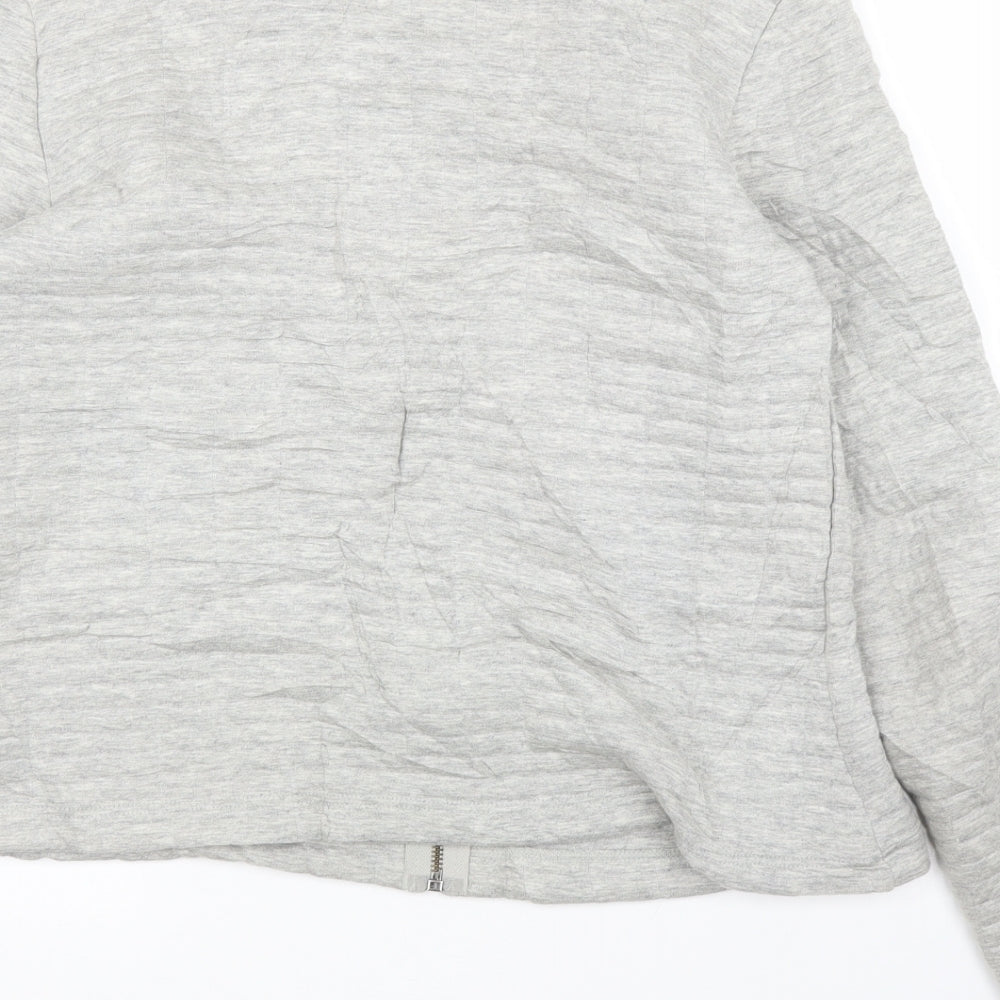 Dorothy Perkins Womens Grey   Full Zip Jumper Size 12  - Chanel jacket