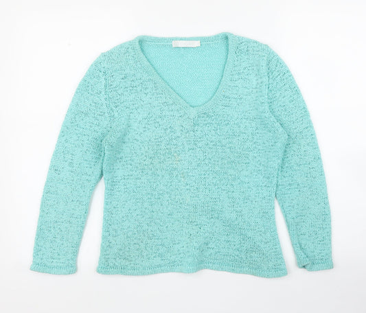 Tina Taylor Womens Green   Basic Blouse Size M