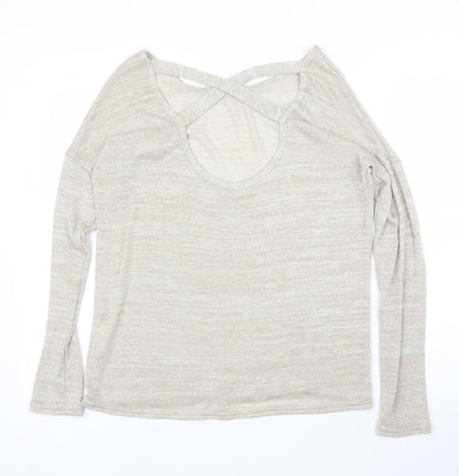 River Island Womens Beige   Basic Blouse Size 8