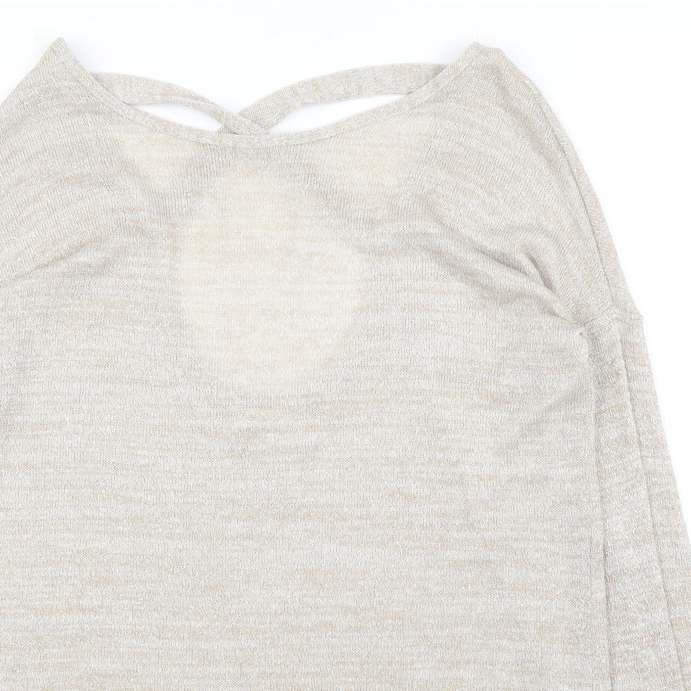 River Island Womens Beige   Basic Blouse Size 8