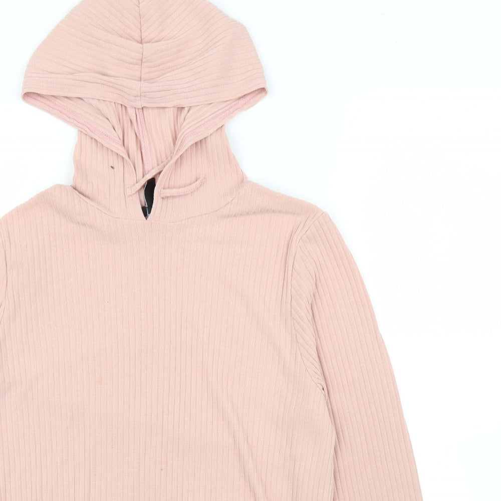 New Look Girls Pink   Pullover Hoodie Size 14 Years