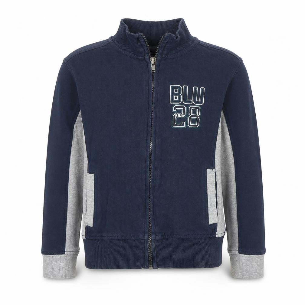 BluKids Boys Blue   Full Zip Jumper Size 4-5 Years