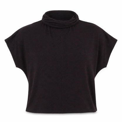 Front view of Papaya women’s purple basic blouse, size S